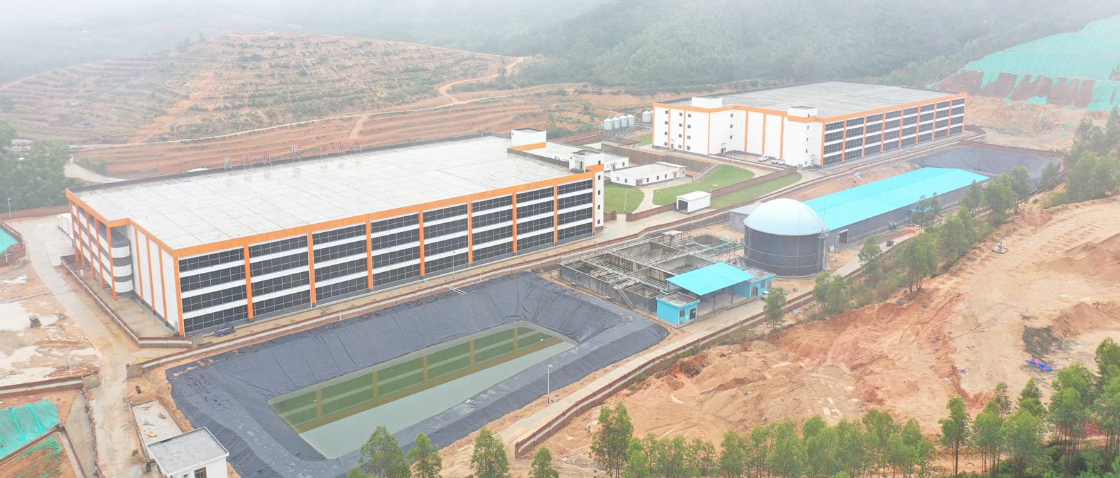 Projet de ferme porcine &agrave; plusieurs &eacute;tages de Guangdong Jinxinnong