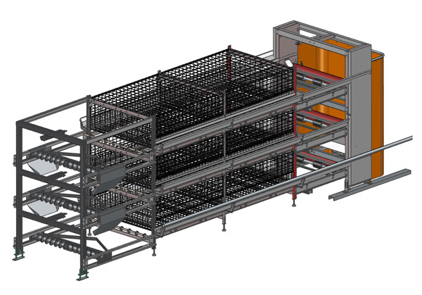 cage &agrave; poulets de chair