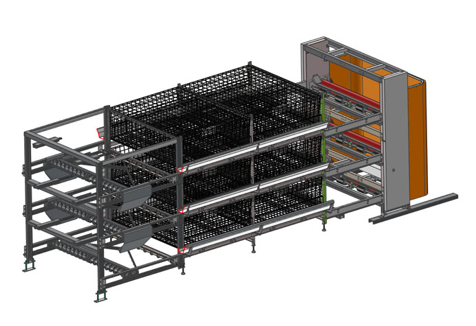 cage &agrave; poulets de chair
